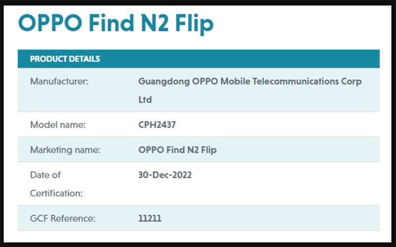 OPPO Find N2 Flip OPPO Find N2 Flip