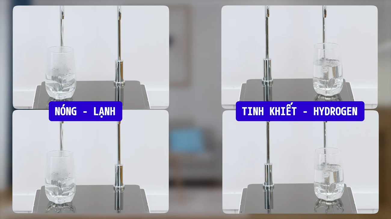 2 vòi 4 chế độ nước