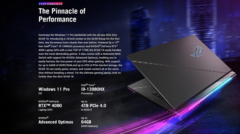 [CES2023]Trên tay ASUS ROG Strix SCAR 18 2023