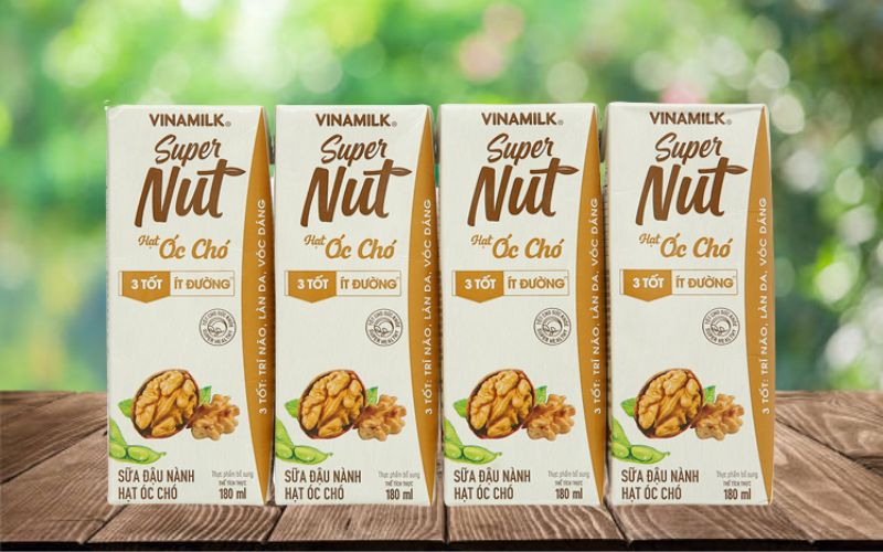 Sữa đậu nành hạt óc chó Vinamilk Super Nut