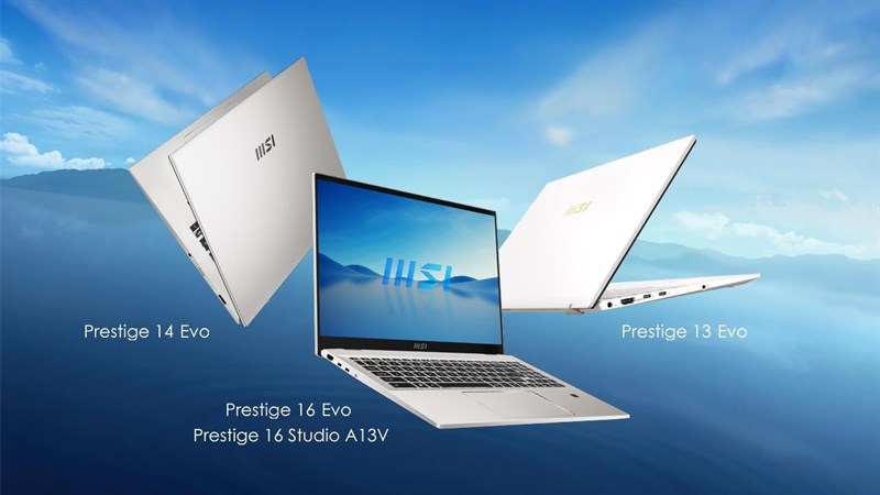 MSI ra mắt laptop Prestige Evo 2023: Thiết kế mỏng nhẹ, dùng Intel Core thế hệ 13
