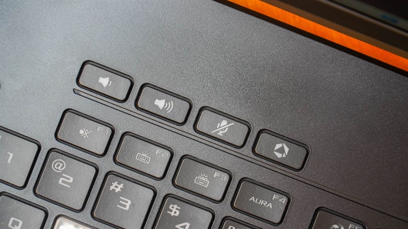 Cụm phím chức năng đặc biệt của ASUS TUF Dash F15 2022. Cụm phím chức năng đặc biệt của ASUS TUF Dash F15 2022.