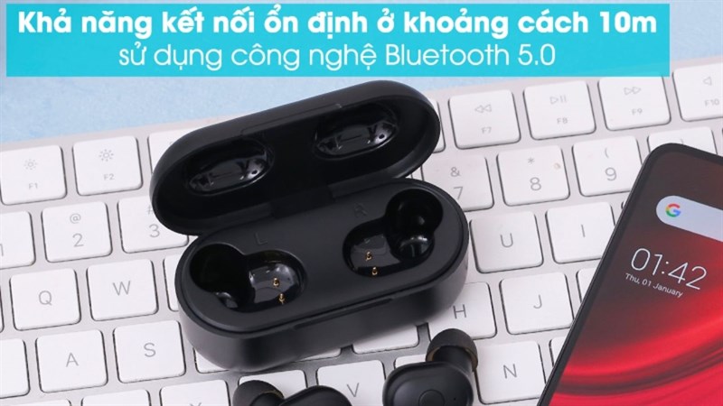 Tai nghe Bluetooth TWS Mozard DS635-WB Đen Tai nghe Bluetooth TWS Mozard DS635-WB Đen