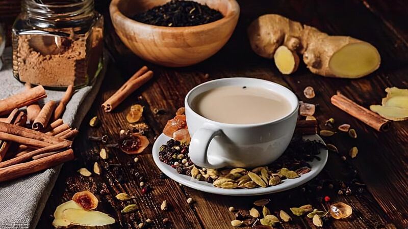 Trà masala giúp tăng cường tiêu hóa, làm sáng da, ngăn ngừa lão hóa,...