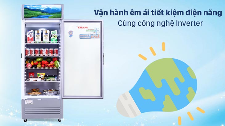 Tủ mát Sanaky có công nghệ tiết kiệm điện Inverter