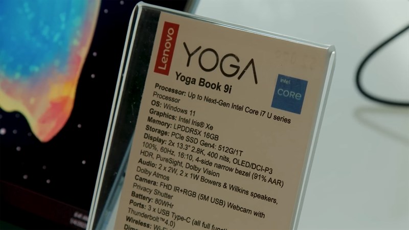 Các thông số cấu hình của Lenovo Yoga Book 9i được công bố tại CES 2023 Các thông số cấu hình của Lenovo Yoga Book 9i được công bố tại CES 2023