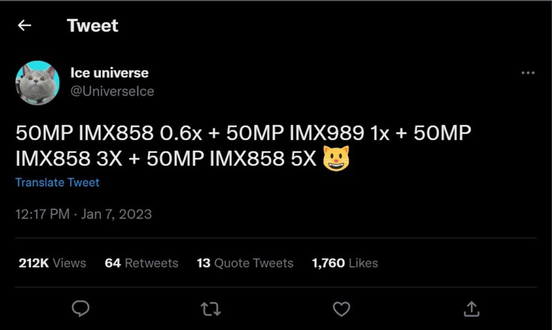 Bài đăng rò rỉ về camera trên Xiaomi 13 Ultra Bài đăng rò rỉ về camera trên Xiaomi 13 Ultra