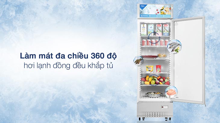 Giữ thực phẩm luôn tươi ngon nhờ công nghệ làm mát đa chiều 360 độ