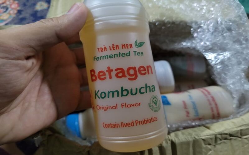 Trà Betagen Kombucha mới có bao bì đơn giản độc quyền của thương hiệu Betagen