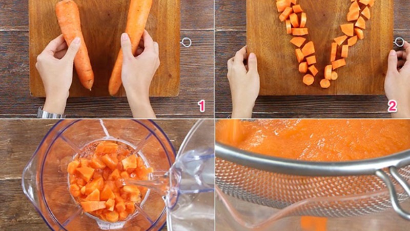 Chiết nước cốt cà rốt