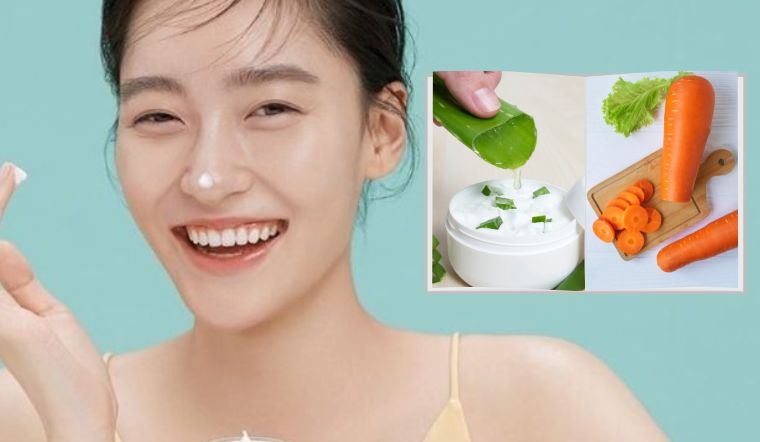 Công thức làm kem dưỡng từ gel lô hội và cà rốt giúp da trắng sáng