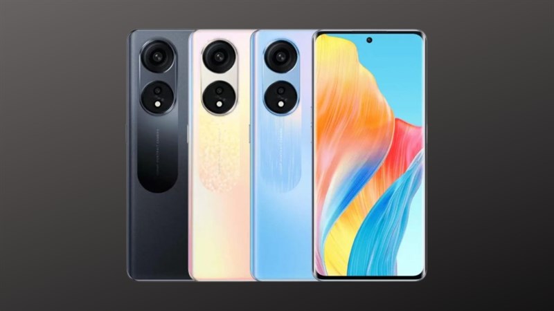 OPPO Reno8 T 5G có 3 màu sắc là Moon Sea Black, Dawn Gold, và Morning Rain Blue OPPO Reno8 T 5G có 3 màu sắc là Moon Sea Black, Dawn Gold, và Morning Rain Blue
