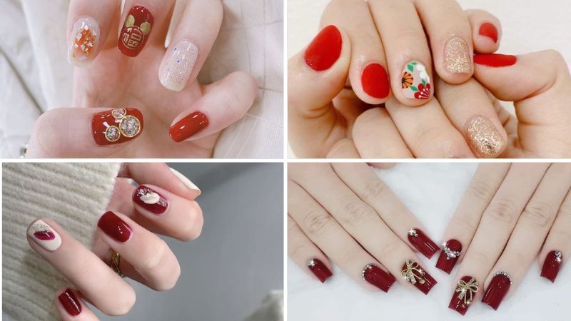 TOP 11+ mẫu nail tết đẹp, đơn giản, sành điệu cho bạn diện tết đẹp - Vua Nệm