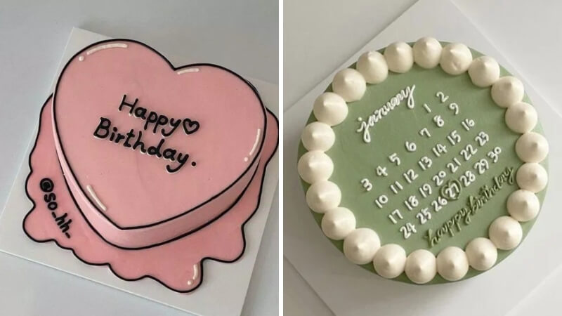 Mẫu bánh sinh nhật đơn giản mà đẹp dành tặng người thương