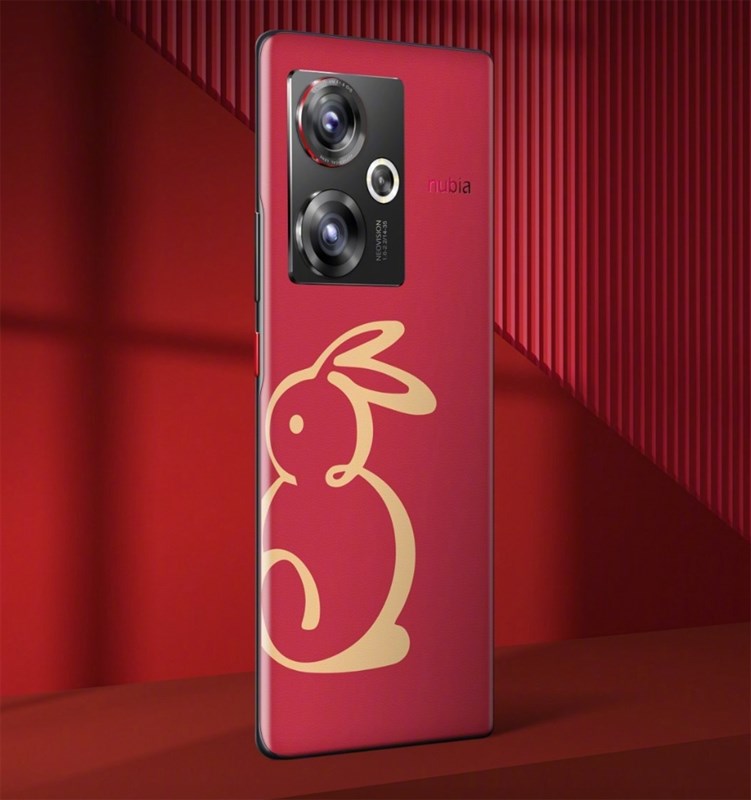 Nubia Z50 chào đón năm mới bằng 'bộ cánh' màu đỏ rực rỡ với họa tiết con thỏ