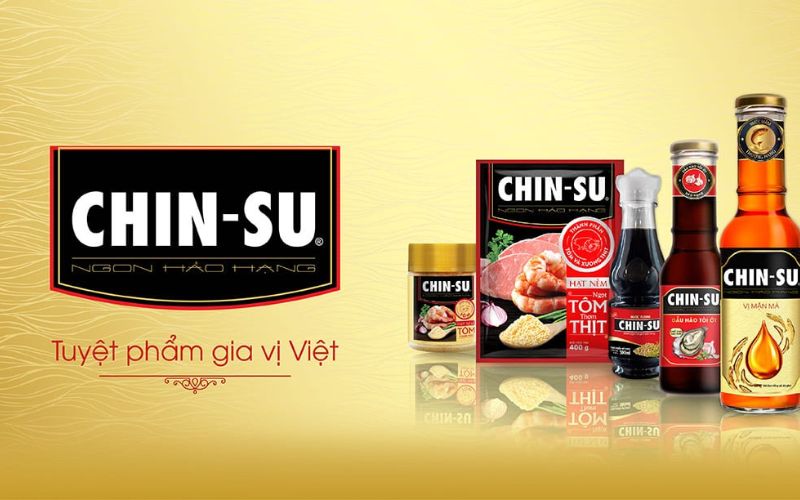 Logo và một số sản phẩm của thương hiệu Chin-Su