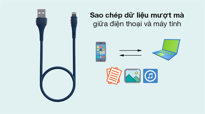 Cáp Lightning 1 m Hydrus CS-C-021 giảm 40% - Cáp lightning đáng mua