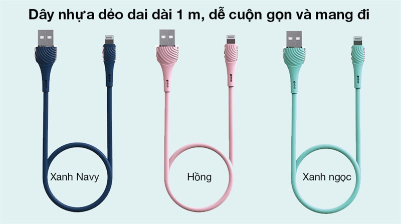 Cáp Lightning 1 m Hydrus CS-C-021 giảm 40% - Cáp lightning đáng mua