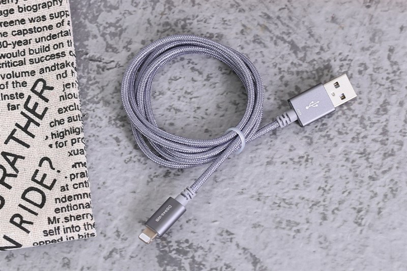  Cáp Lightning MFI 1 m Mbest DS949-WB Xám giảm 30%