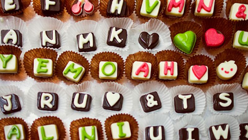 Cách làm socola Valentine chữ cái