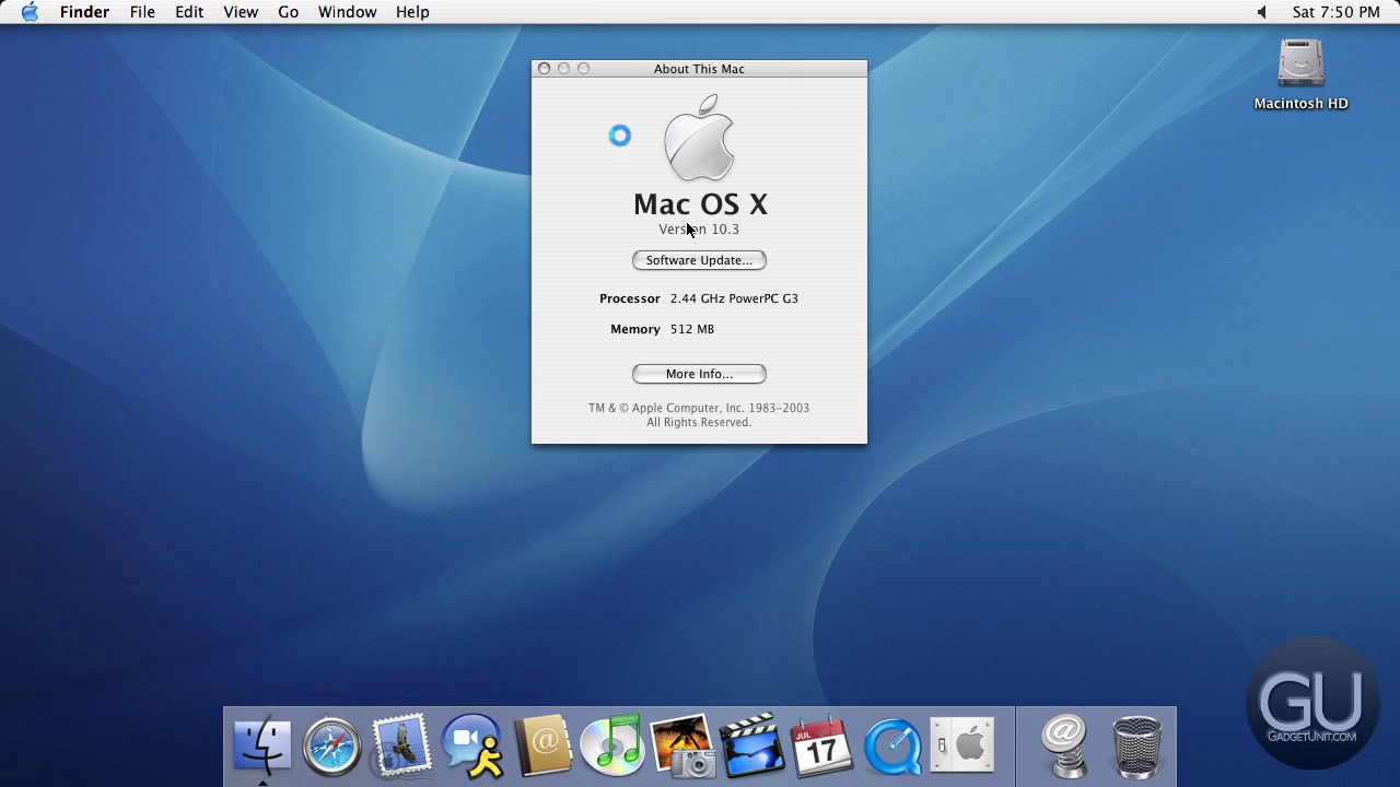 Mac OS X10.3