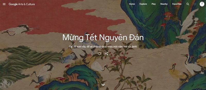 Lần đầu tiên Google Arts và Culture có triển lãm về chủ đề Tết Nguyên Đán tại Việt Nam 