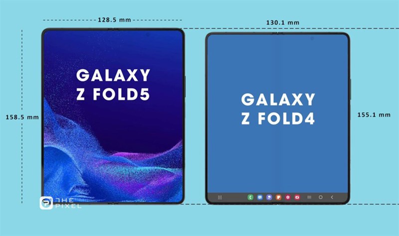 Rò rỉ kích thước và thông số camera của Galaxy Z Fold5