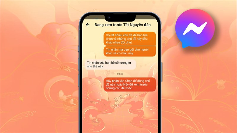 Cách chỉnh theme Tết Messenger