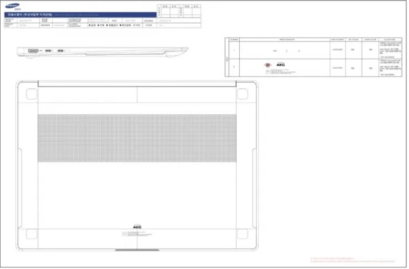 Bản vẽ thiết kế Galaxy Book 3