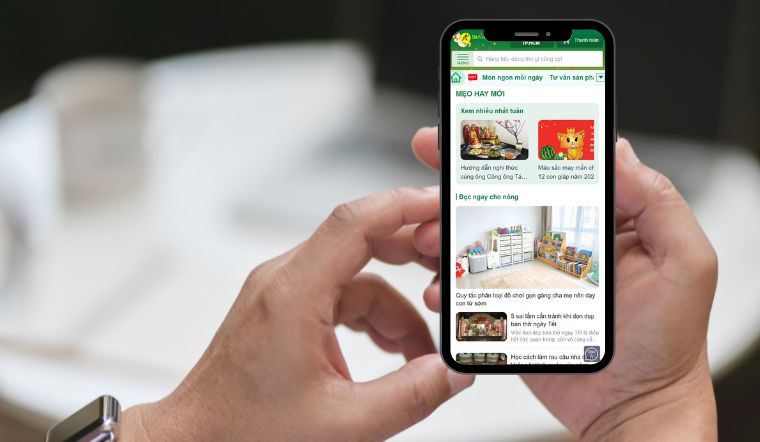 Hướng dẫn sử dụng nút Báo lỗi ở website và app Bách hóa XANH