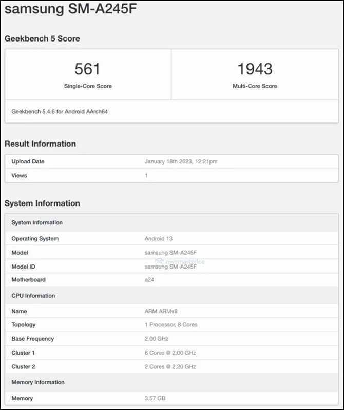 Các thông số kĩ thuật của Galaxy A24 Các thông số kĩ thuật của Galaxy A24