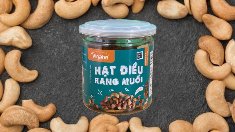  Hạt điều rang muối Vinahe hũ 170g 