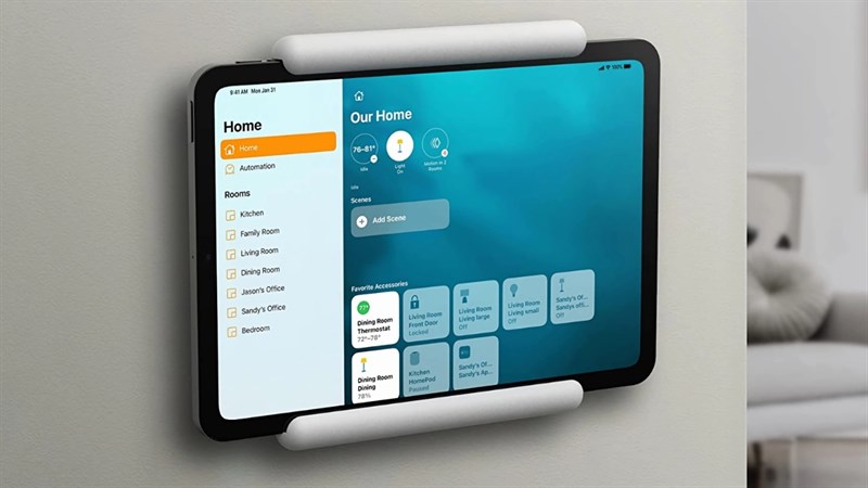 Hiện tại người dùng có thể sử dụng iPad để điều khiển các đồ vật trong nhà Hiện tại người dùng có thể sử dụng iPad để điều khiển các đồ vật trong nhà