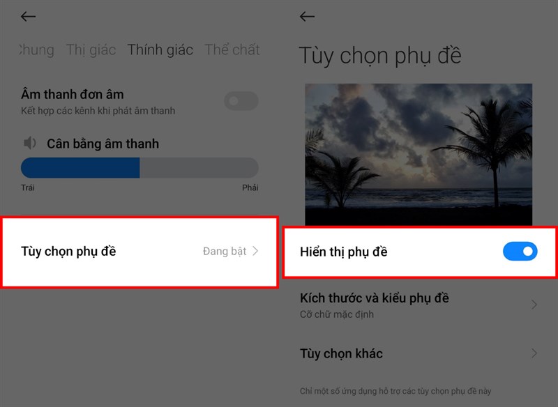 Cách bật phụ đề trên điện thoại Xiaomi