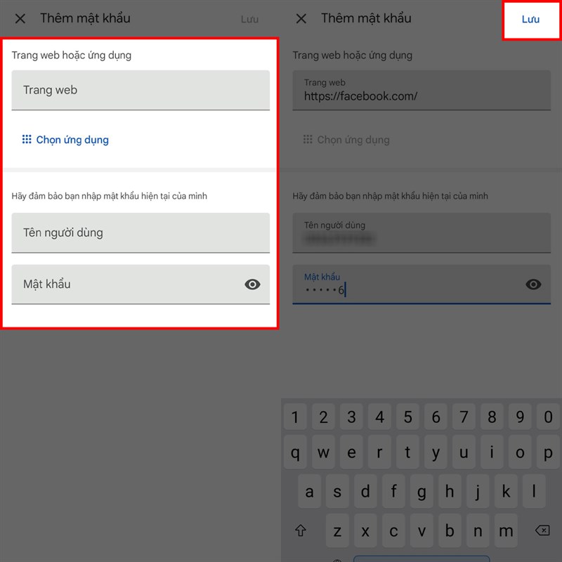 Cách lưu thêm tài khoản trên Chrome điện thoại