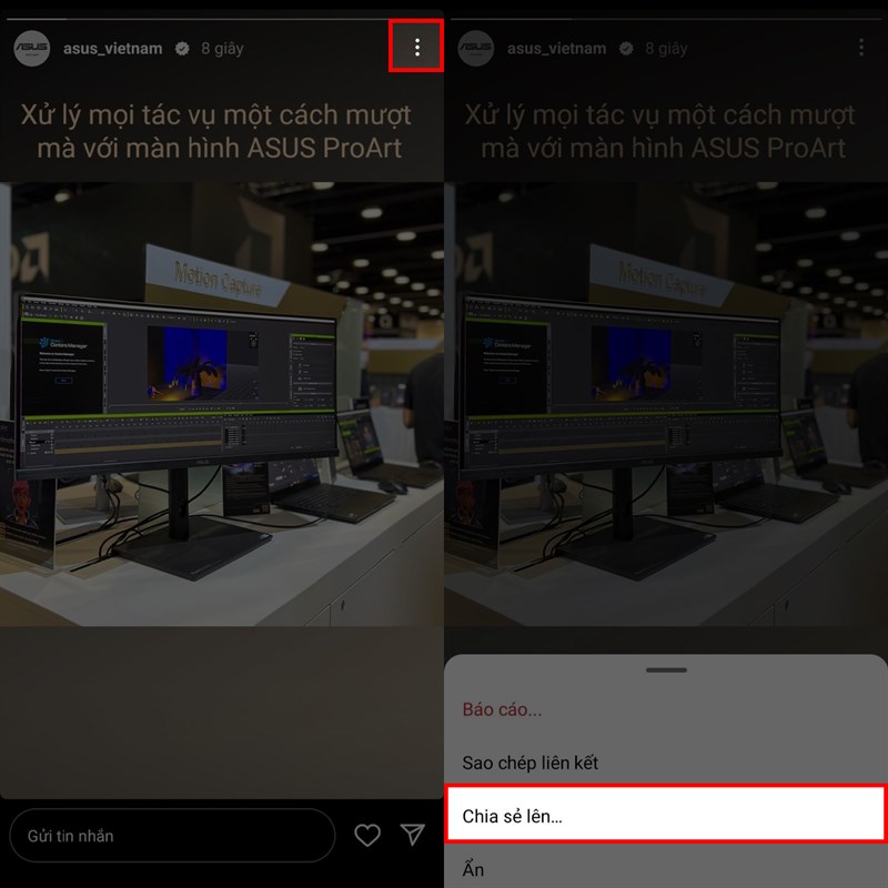 Cách chia sẻ tin Instagram của người khác lên Facebook