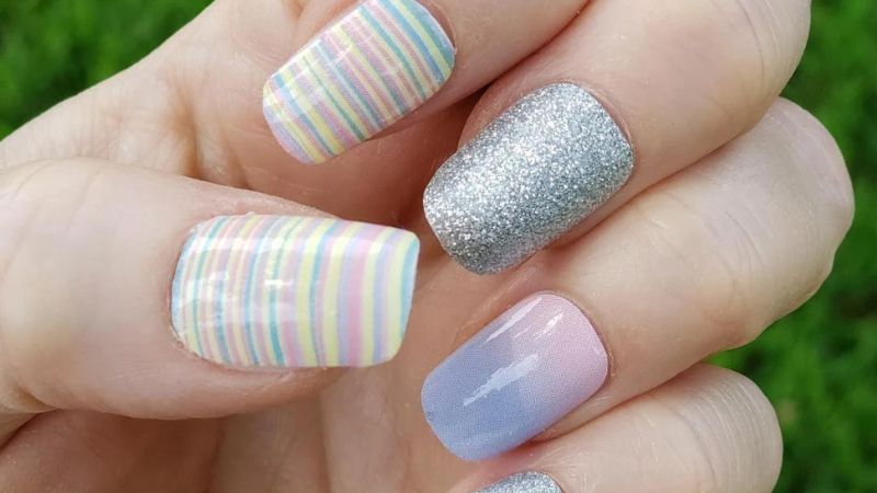 Nail pastel tươi tắn