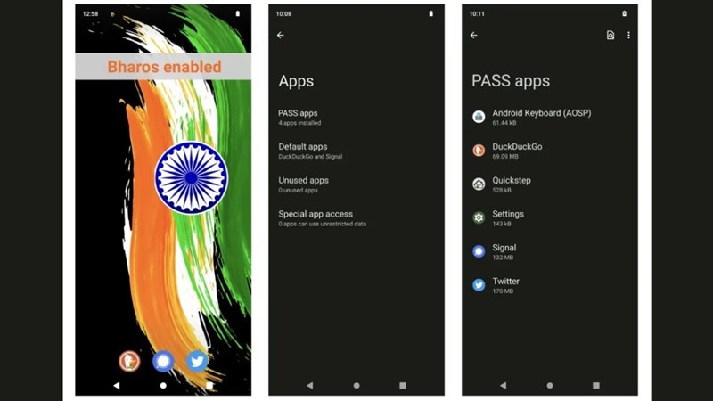 BharOS được bảo mật nghiêm ngặt
