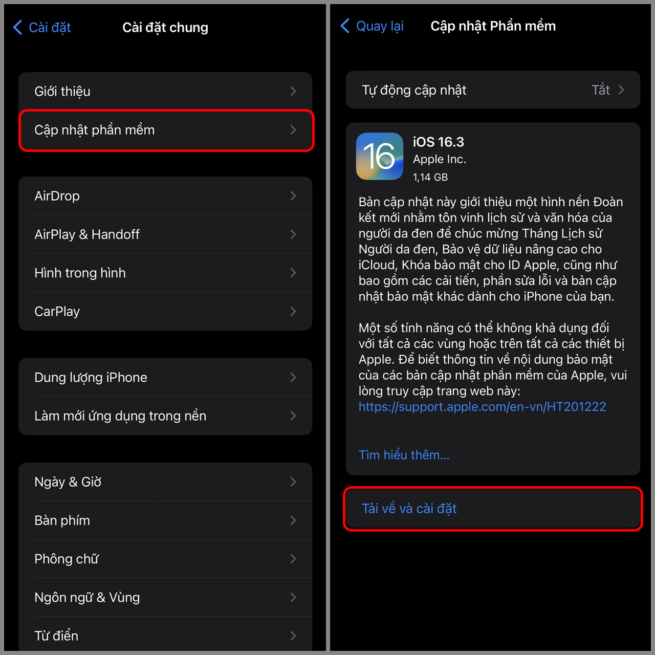 Cách cập nhật iOS 16.3 chính thức Cách cập nhật iOS 16.3 chính thức