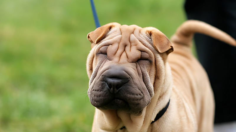 The best food for Shar Pei dogs is dry food, various types of meat, and fresh vegetables