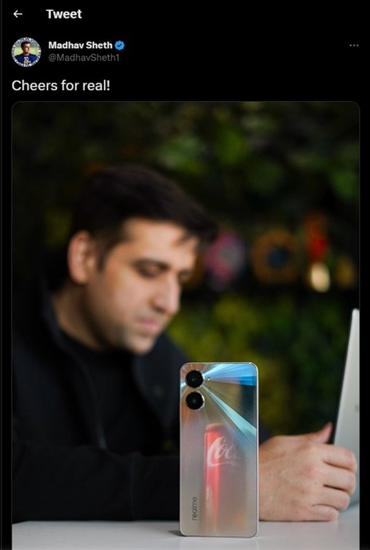 Bài đăng trên Twitter cá nhân của Phó Chủ tịch Madhav Sheth