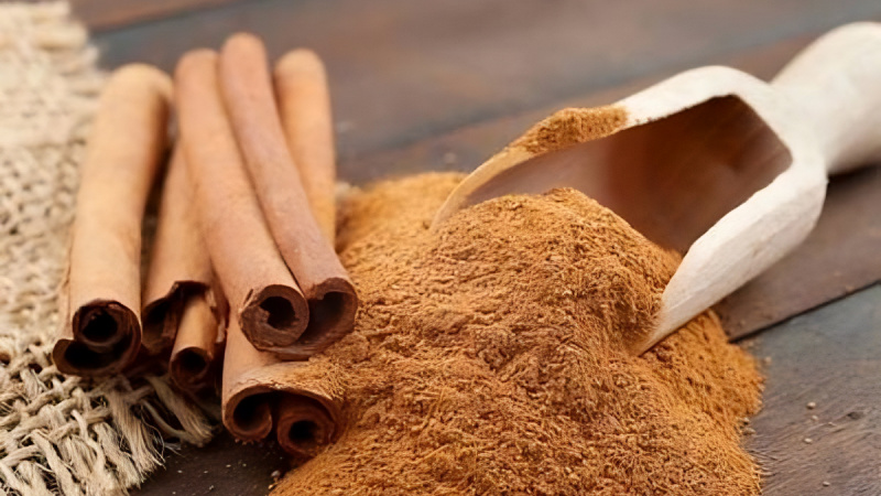 Using dry cinnamon powder