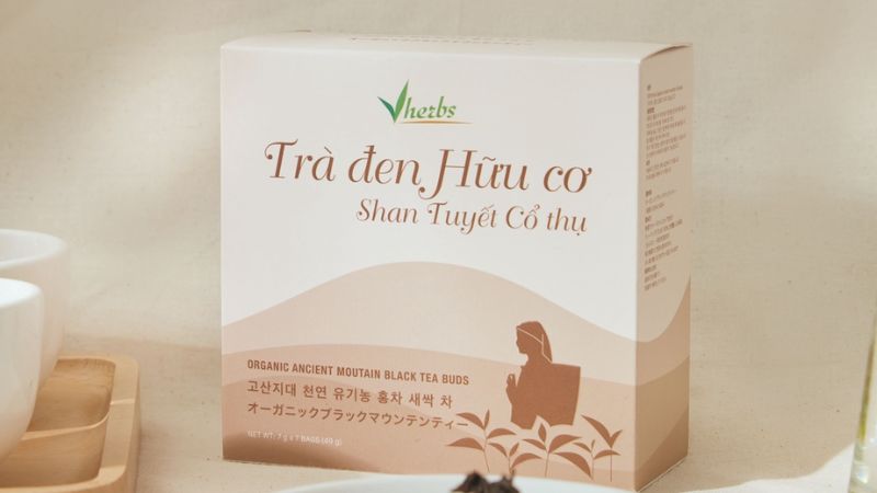 Trà đen hữu cơ Vherbs Shan Tuyết Cổ Thụ