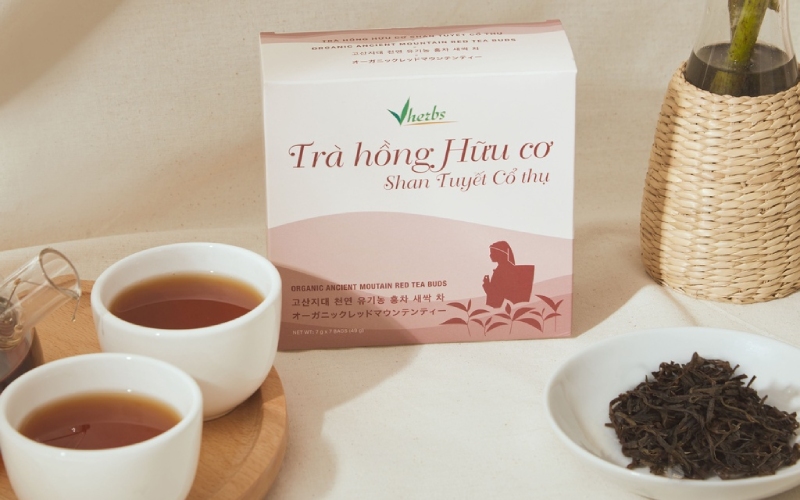 Trà hồng hữu cơ Vherbs Shan Tuyết Cổ Thụ