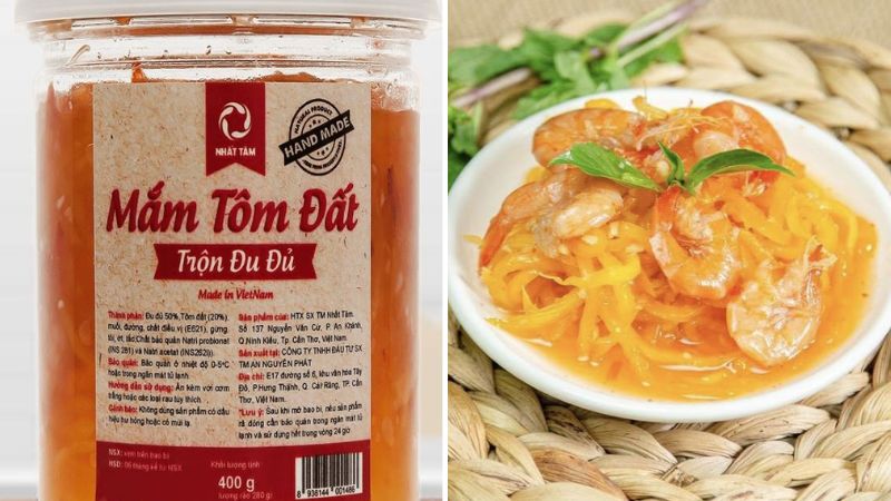 Mắm tôm đất đu đủ Nhất Tâm hũ 400g