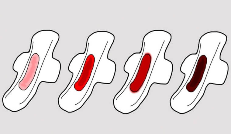 Nhận biết tình trạng sức khỏe qua sự thay đổi của màu sắc kinh nguyệt