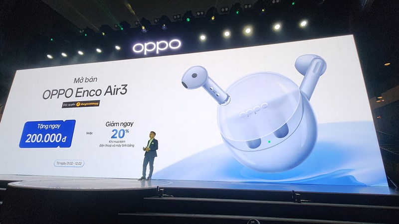 Tai nghe OPPO Enco Air 3 ra mắt tại Việt Nam