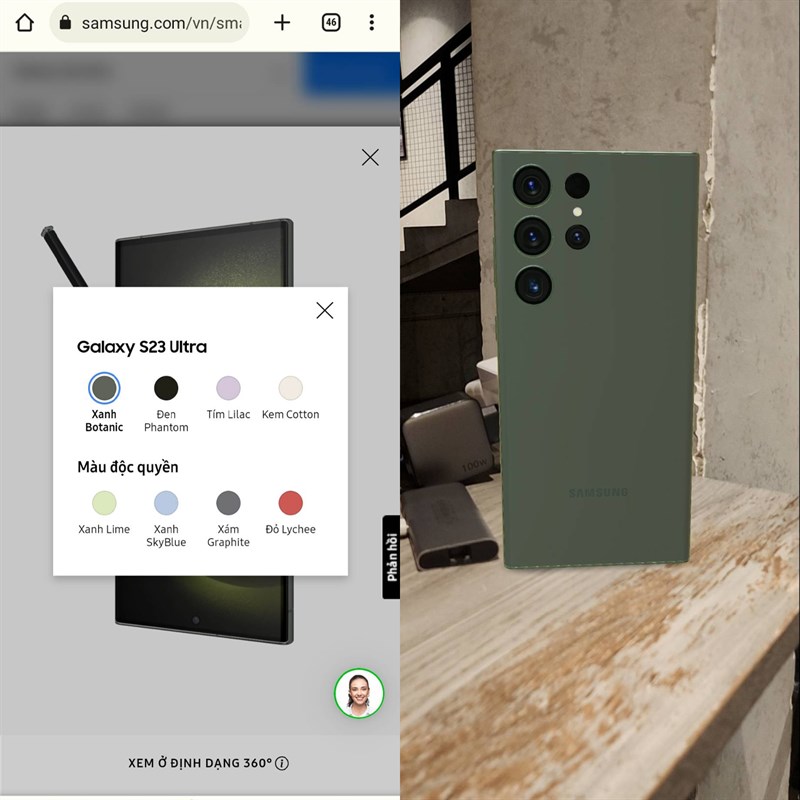 Cách xem Samsung Galaxy S23 series với chế độ AR
