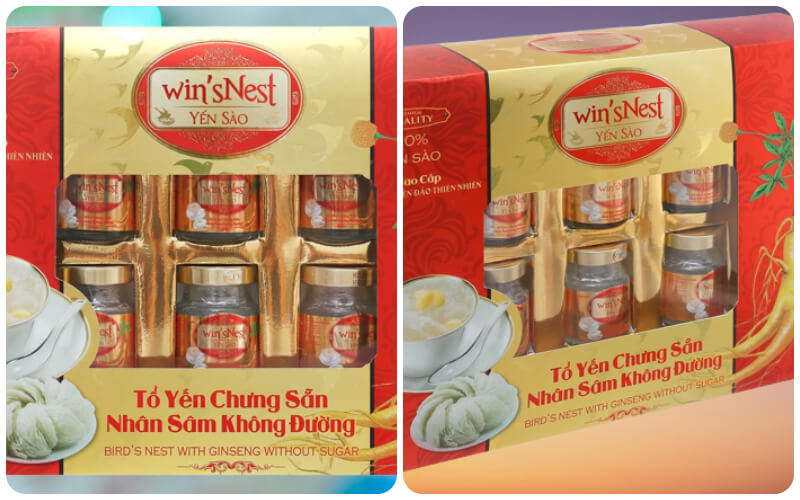 Hộp 6 hũ yến sào Win’sest nhân sâm không đường