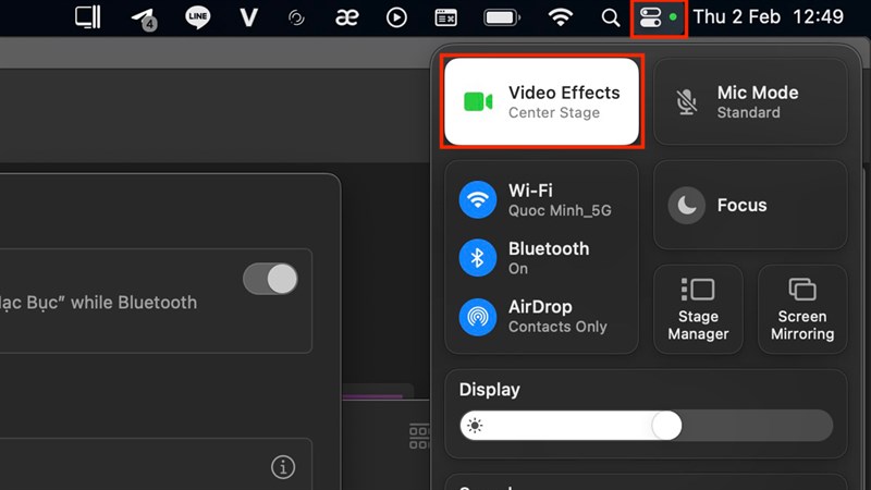 Tuỳ chỉnh camera